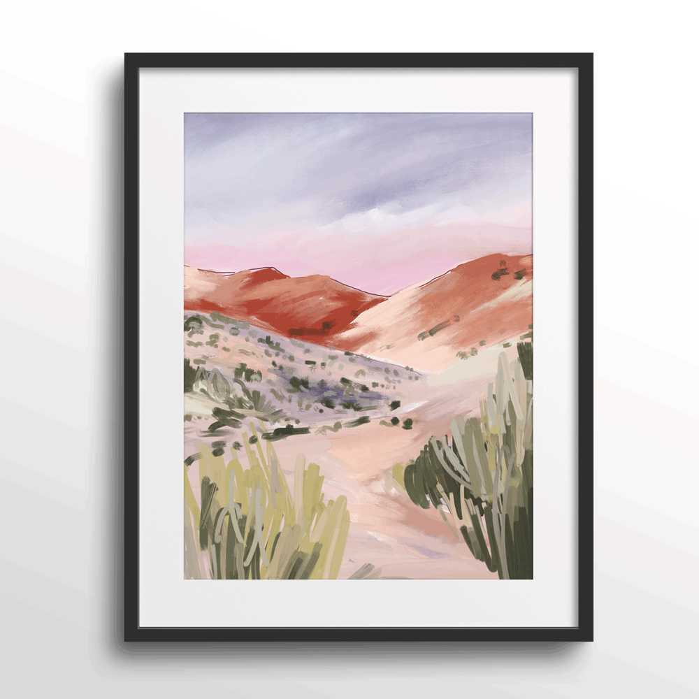 The Ideal Setting Nook At You Matte Paper Black Frame With Mount