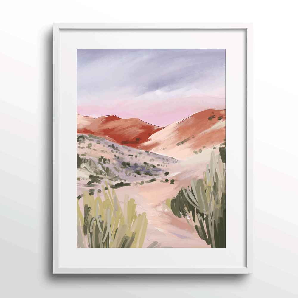 The Ideal Setting Nook At You Matte Paper White Frame With Mount