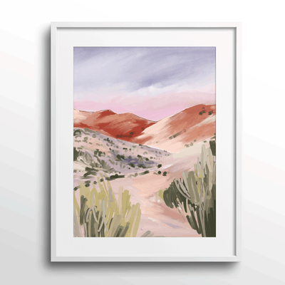The Ideal Setting Nook At You Matte Paper White Frame With Mount