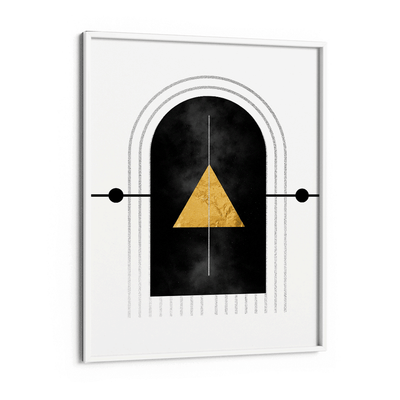 Geometric Door Nook At You Matte Paper White Frame