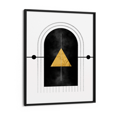 Geometric Door Nook At You Matte Paper Black Frame