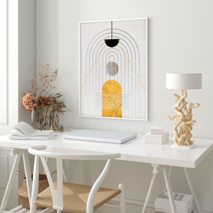 The Golden Arch Abstract Painting-Rolled Art-Nook At You