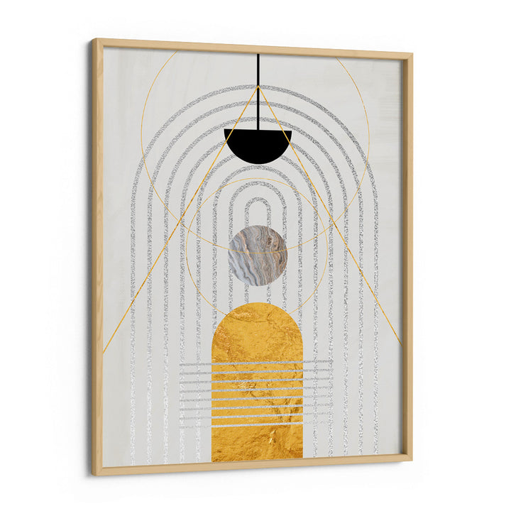 The Golden Arch Abstract Painting-Wooden Frame-Nook At You
