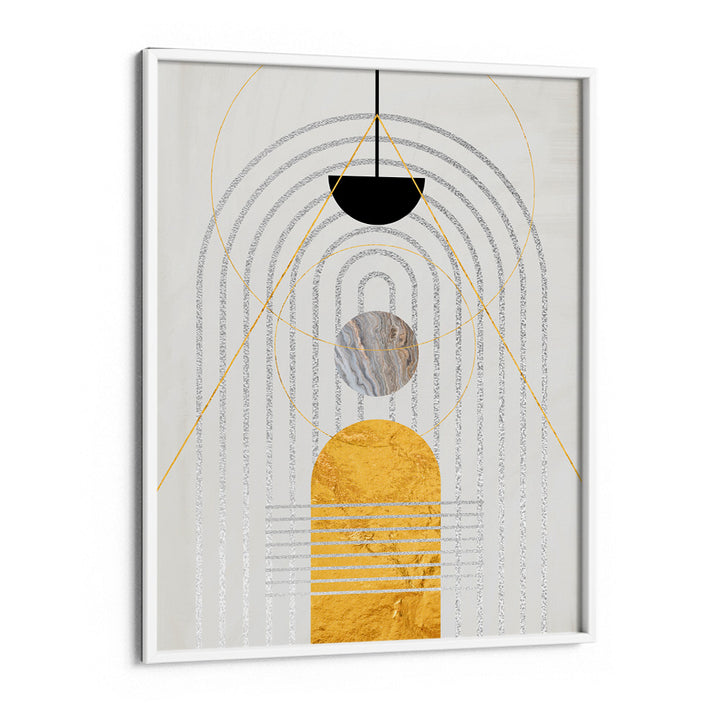 The Golden Arch Abstract Painting-White Frame-Nook At You