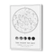 Custom Star Map - White - Lunar
