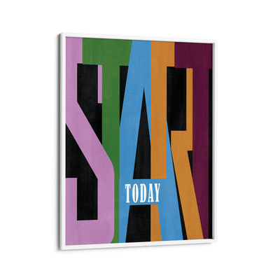 Start Today Nook At You Matte Paper White Frame