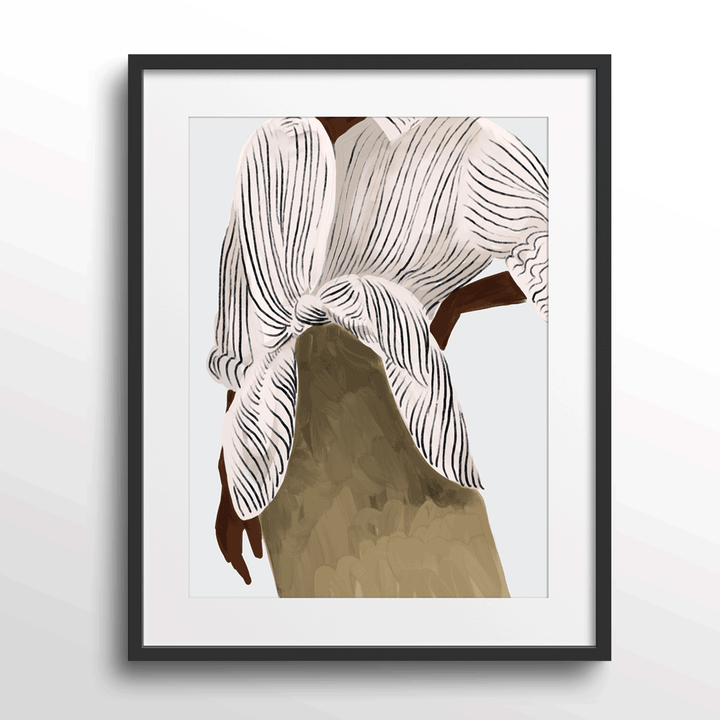 Chic Nook At You Matte Paper Black Frame With Mount