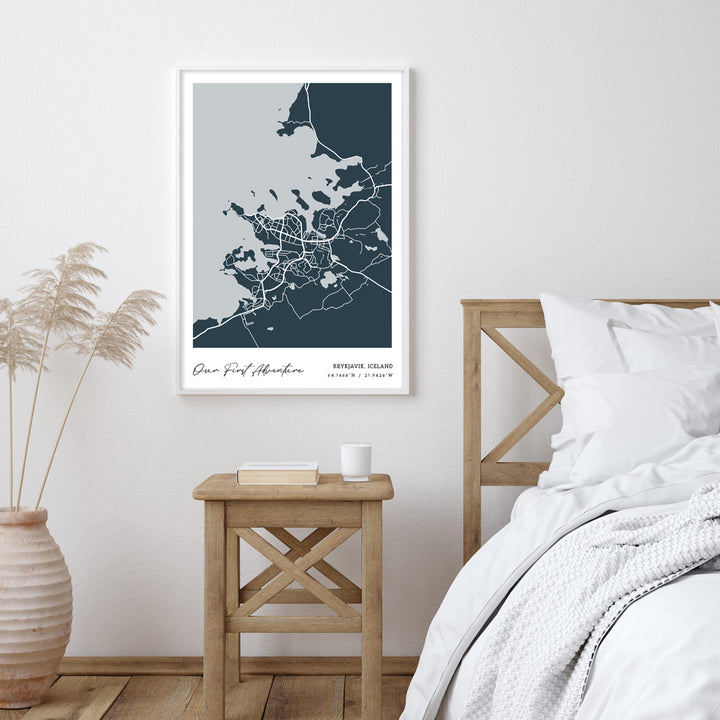 Map Art - Deep Blue - Modern #1 Nook At You  