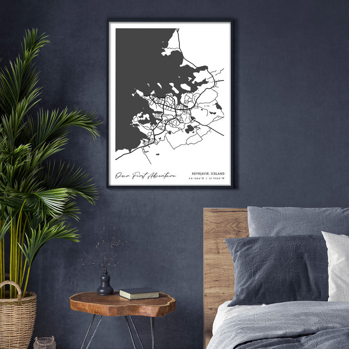 Map Art - White - Modern #1 Nook At You  