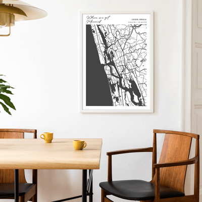 Map Art - White - Modern #2 Nook At You  