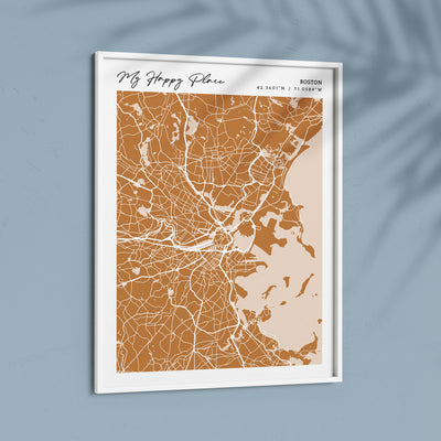 Map Art - Mustard - Modern #2 Nook At You  