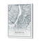 Map Art - Deep Blue - Classic