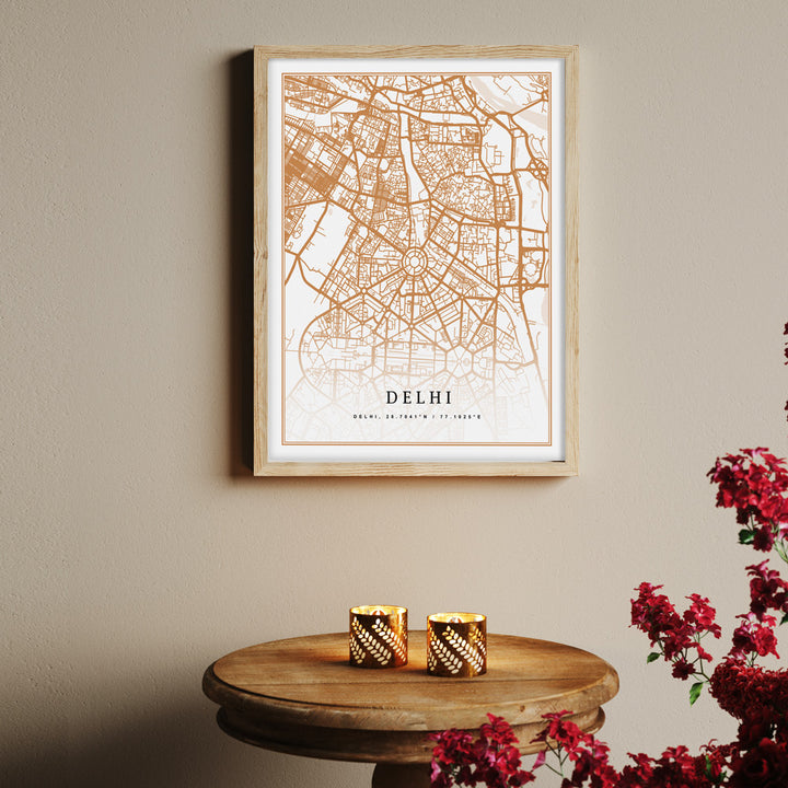 Map Art - Mustard - Classic Nook At You  