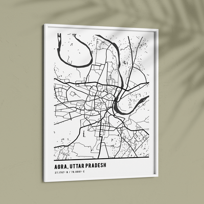 Map Art - White - Pantone Nook At You  