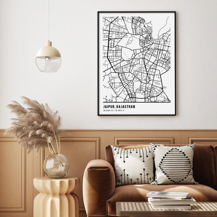 Map Art - White - Pantone Nook At You  