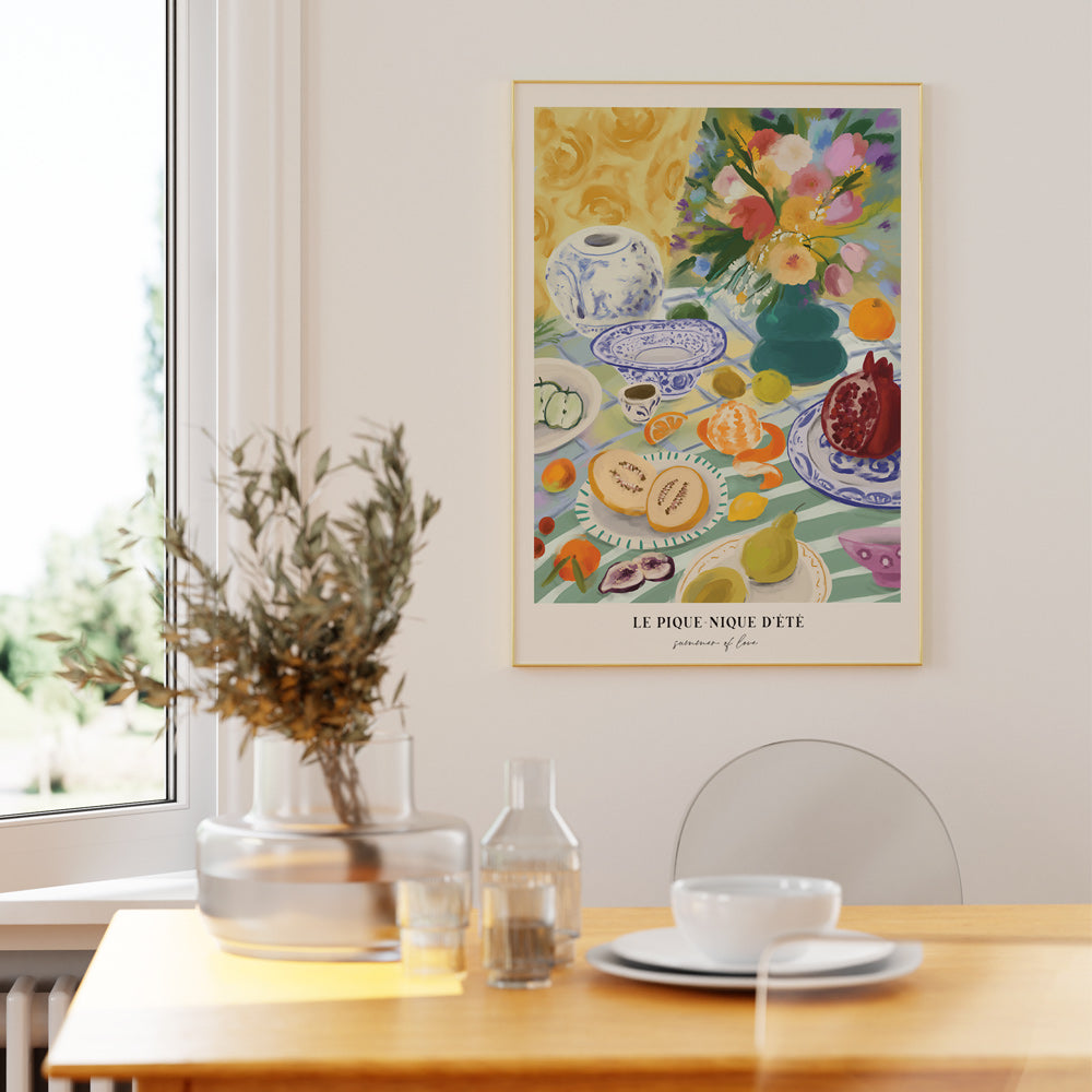 Summer Picnic Nook At You Matte Paper Rolled Art