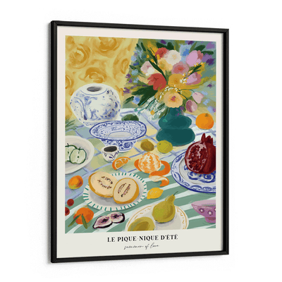 Summer Picnic Nook At You Matte Paper Black Frame