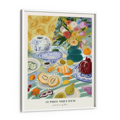 Summer Picnic Nook At You Matte Paper White Frame