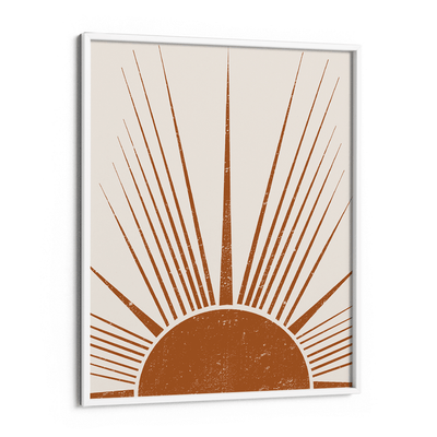 Boho Sunrise Nook At You Matte Paper White Frame