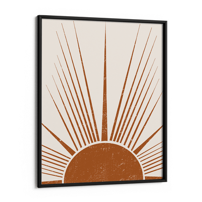 Boho Sunrise Nook At You Matte Paper Black Frame
