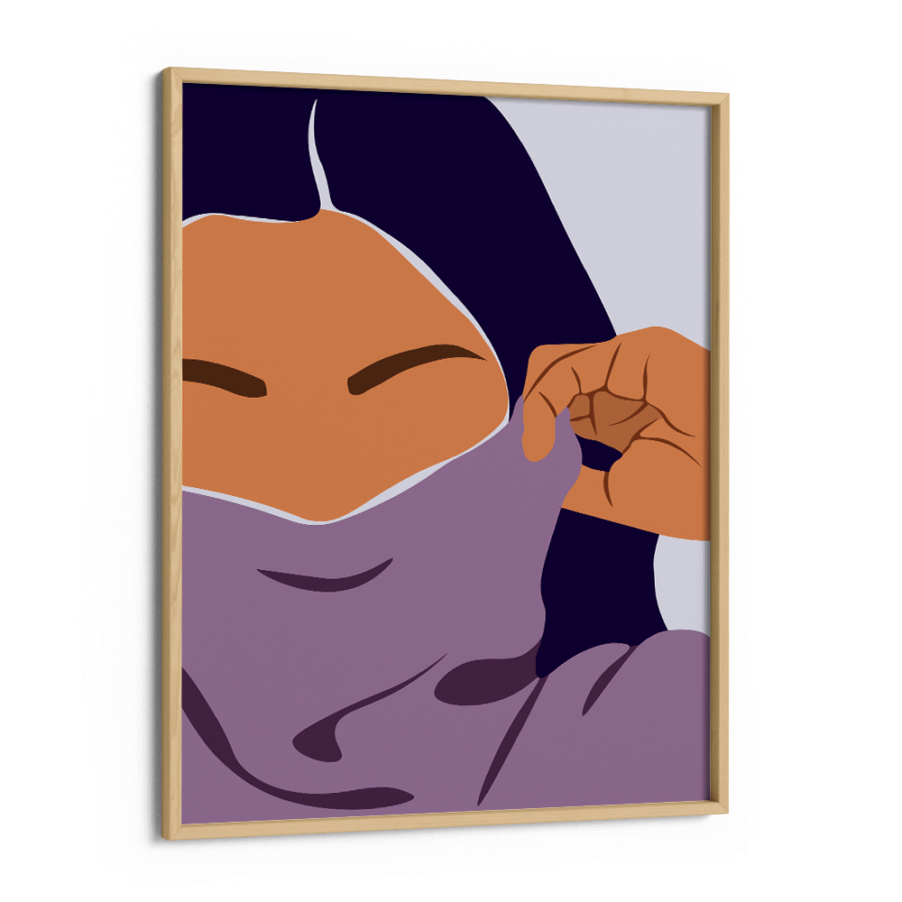 Sweater Weather (Lilac) Nook At You Matte Paper Wooden Frame