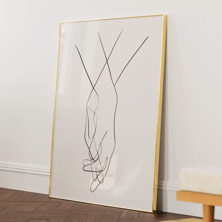 The Honeymoon Phase Nook At You Matte Paper Gold Metal Frame