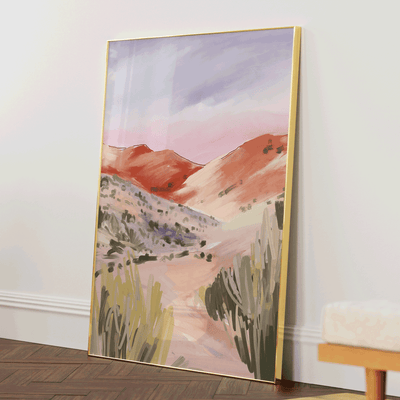 The Ideal Setting Nook At You Matte Paper Gold Metal Frame
