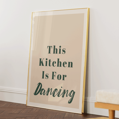 This Kitchen Is For Dancing Nook At You Matte Paper Rolled Art