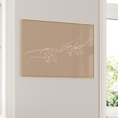 Touch Nook At You Matte Paper Gold Metal Frame