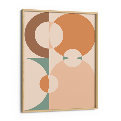 Geometric Clarity Nook At You Matte Paper Wooden Frame