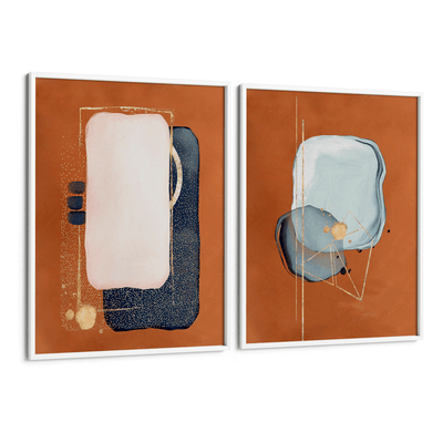 Terracotta Set of 2 Nook At You Matte Paper White Frame