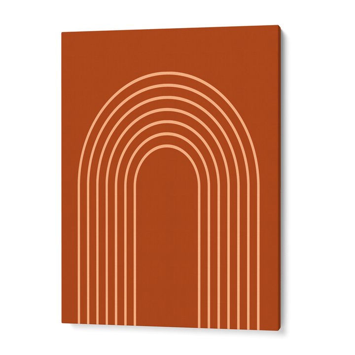 Terracotta Geometric Nook At You Canvas Gallery Wrap