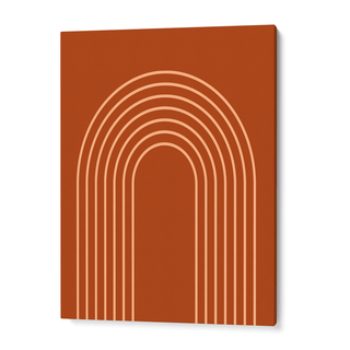 Terracotta Geometric Boho Painting