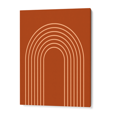 Terracotta Geometric Nook At You Canvas Gallery Wrap