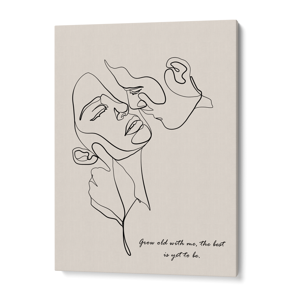 Personalized Line Art - Embrace (Beige) Nook At You  