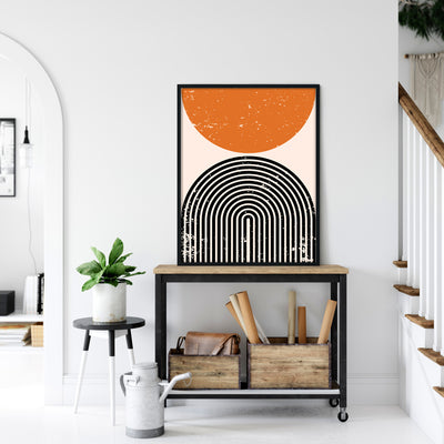 Textured Burnt Orange Geometric Nook At You  