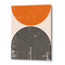 Textured Burnt Orange Geometric