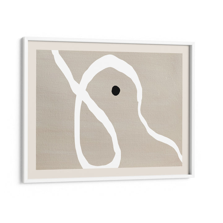 Uncovered Profile Abstract Prints-White Frame-Nook At You