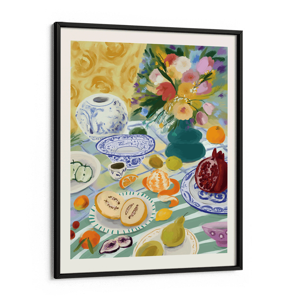 Summer Picnic (Without Text) Nook At You Matte Paper Black Frame