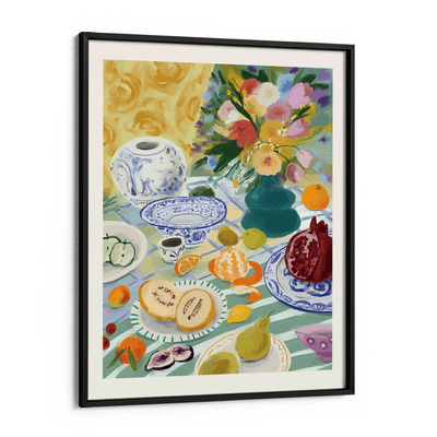 Summer Picnic (Without Text) Nook At You Matte Paper Black Frame
