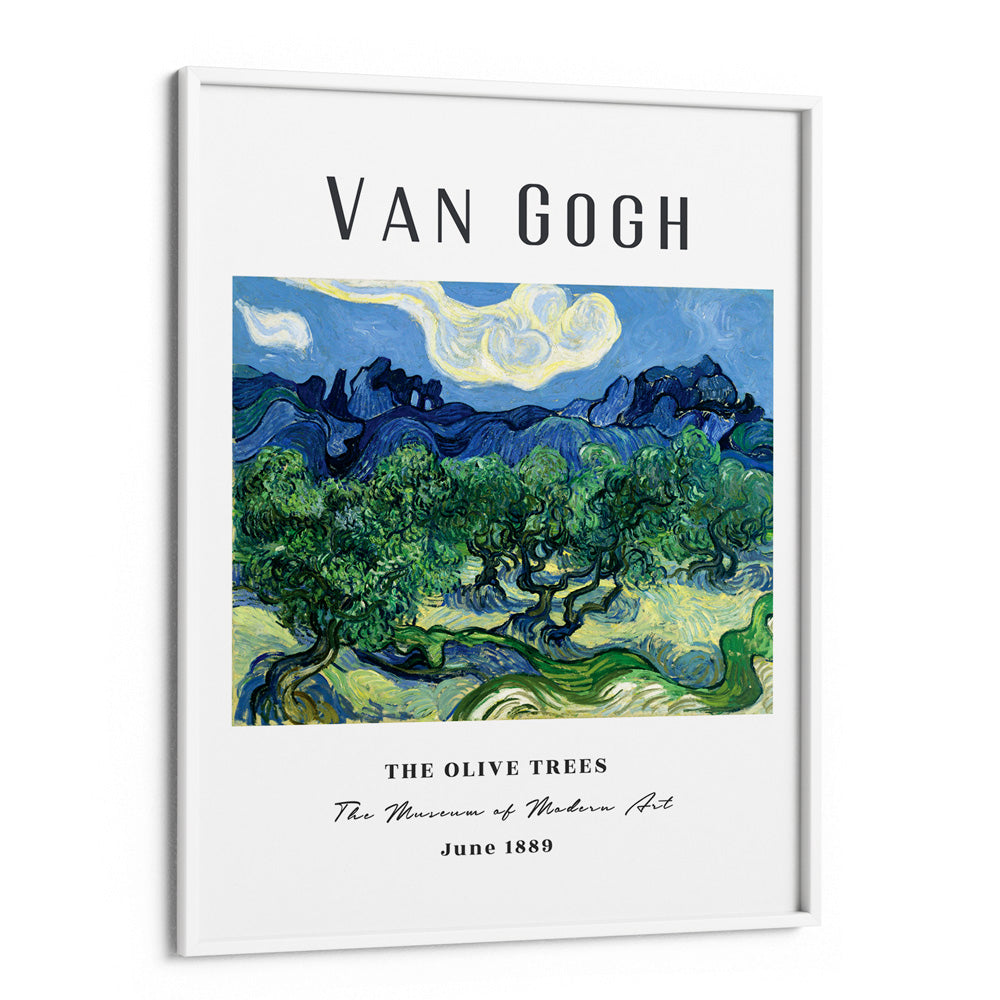 Vincent Van Gogh - The Olive Trees (1889) Nook At You Matte Paper White Frame