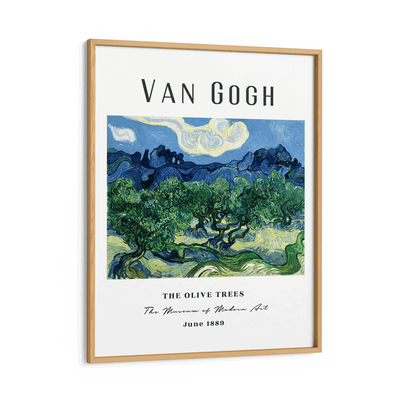 Vincent Van Gogh - The Olive Trees (1889) Nook At You Matte Paper Wooden Frame