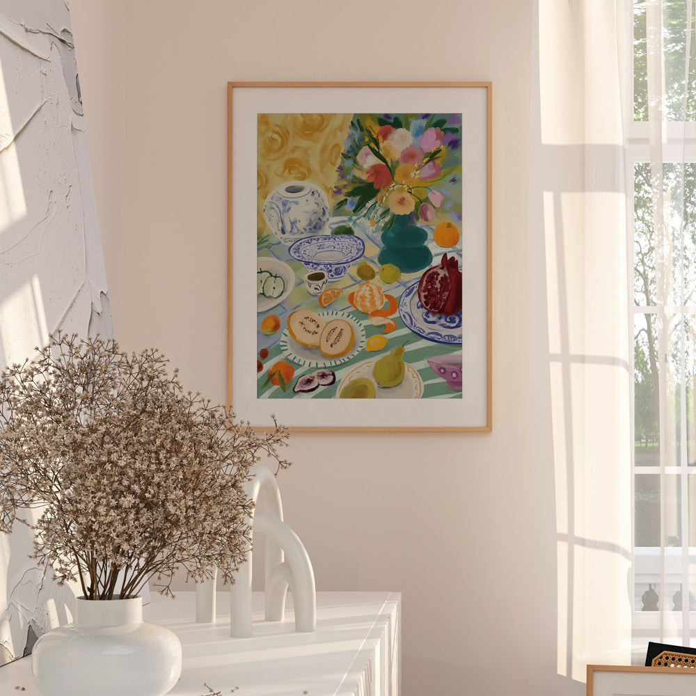Summer Picnic (Without Text) Nook At You Matte Paper Rolled Art
