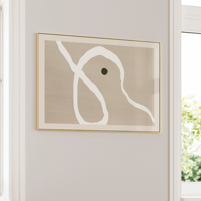 Uncovered Profile Nook At You Matte Paper Gold Metal Frame