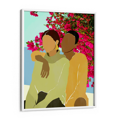 Under The Bougainvillea Tree Nook At You Matte Paper White Frame