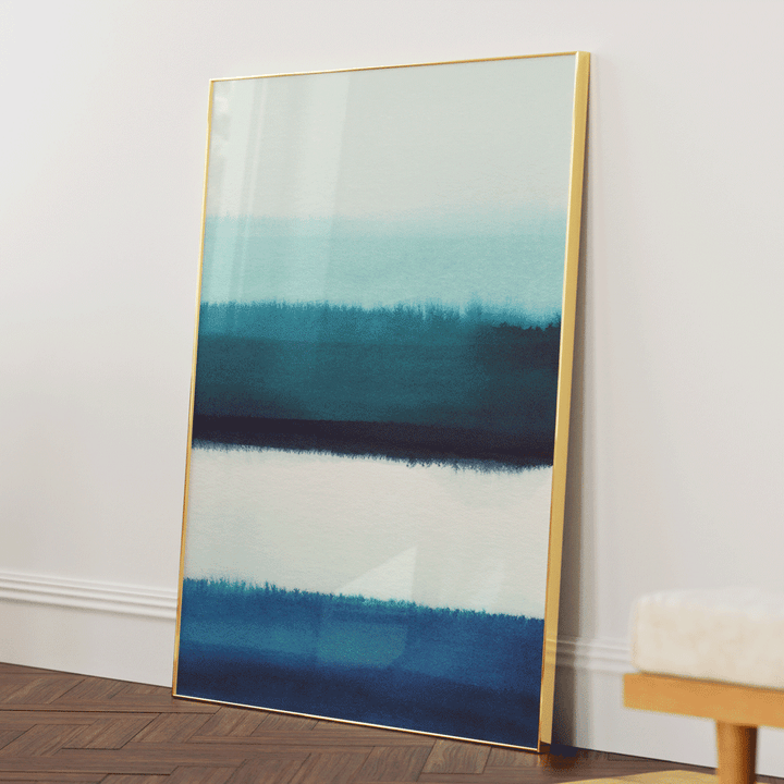 Vessel of Pride 2 Abstract Wall Art-Gold Metal Frame-Nook At You