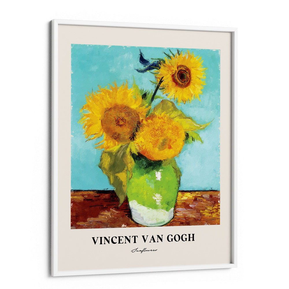 Vincent Van Gogh - Sunflowers (1887) Nook At You Matte Paper White Frame