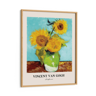 Vincent Van Gogh - Sunflowers (1887) Nook At You Matte Paper Wooden Frame
