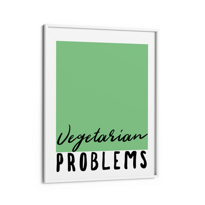 Vegetarian Problems Nook At You Matte Paper White Frame