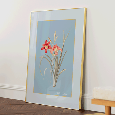 Lily Dreams - Powder Blue Nook At You Matte Paper Gold Metal Frame